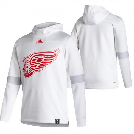 Miehille NHL Detroit Red Wings Blank 2020-21 Reverse Retro Pullover Hooded Sweatshirt